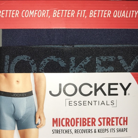 Jockey Essentials Men's Microfiber Underwear Moisture Wicking Boxer Brief NIB - Picture 9 of 10